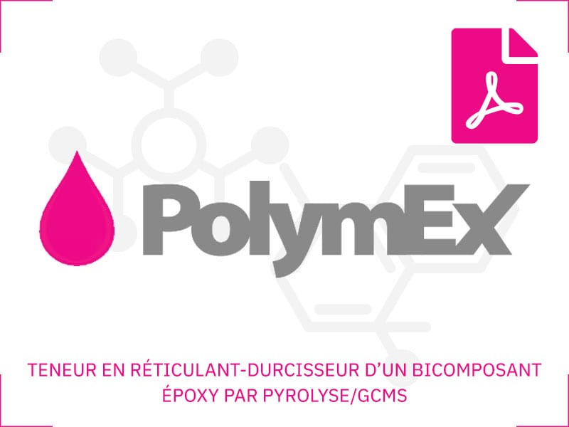 CROSSLINER-HARDENER CONTENT OF EPOXY BICOMPONENT BY PYROLYSIS / GCMS